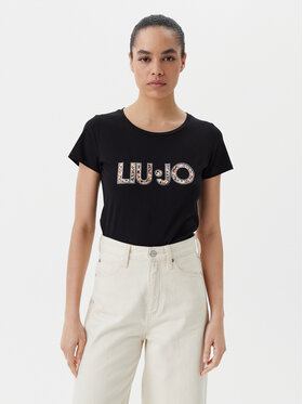 Liu Jo Beachwear Liu Jo Beachwear Tričko VA5154 JS003 Čierna Regular Fit