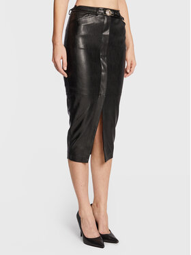 Babylon Babylon Rock aus Kunstleder R_E00164 Schwarz Slim Fit