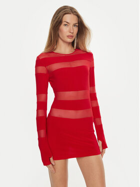 NORMA KAMALI NORMA KAMALI Koktélruha KK4233PMB48946 Piros Slim Fit