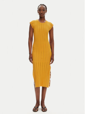 PINKO PINKO Džemper haljina 104745 A2FR Smeđa Regular Fit