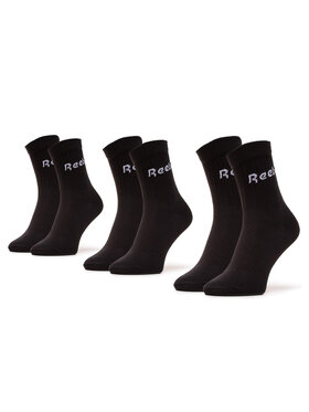 Reebok Reebok Set od 3 para muških visokih čarapa GH0331 Crna