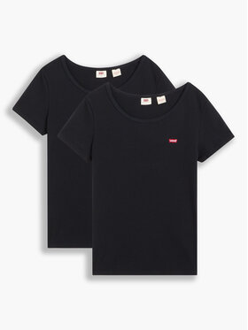 Levi's® Levi's® Súprava tričiek The Perfect 74856-0006 Čierna Regular Fit