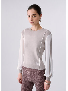 Liu Jo Liu Jo Felpa TF6161MS49ID3032 Beige Regular Fit