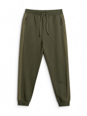 4F 4F Spodnie dresowe SPORTS CLUB Khaki Regular Fit