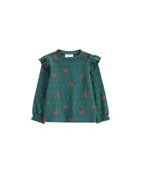 Coccodrillo Coccodrillo Longsleeve ZC6143103EBG-011 Zielony Regular Fit