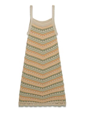 Guess Kids Guess Kids Sukienka 176471 Beżowy Classic Fit