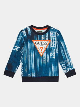 Guess Guess Bluza N4RQ01 KA6R3 Niebieski Regular Fit