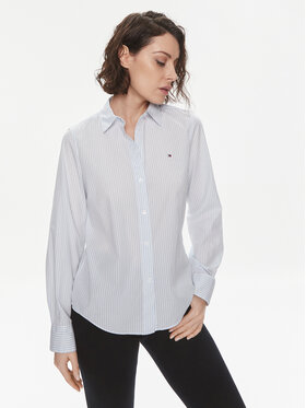 Tommy Hilfiger Tommy Hilfiger Cămașă Essential WW0WW41002 Albastru Regular Fit