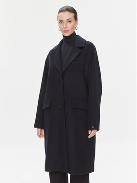Tommy Hilfiger Tommy Hilfiger Вовняне пальто WW0WW39756 Cиній Regular Fit