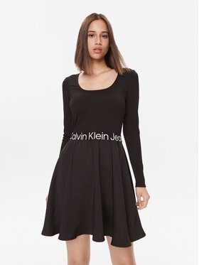 Calvin Klein Jeans Calvin Klein Jeans Sukienka codzienna J20J222714 Czarny Regular Fit