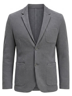 Ombre Ombre Marynarka M171 Szary ciemny Slim Fit