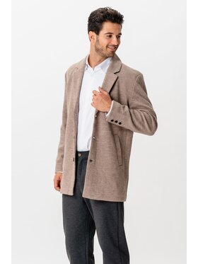 TeeShoppen TeeShoppen Płaszcz 'Basic Collection' Beżowy Regular Fit
