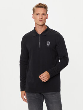 KARL LAGERFELD KARL LAGERFELD Поло 745403 543221 Чорний Regular Fit