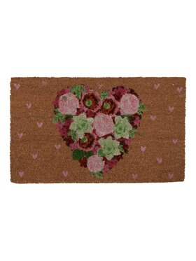MIAhome MIAhome Wycieraczka wejściowa kokos Heart 45x75 cm Brązowy
