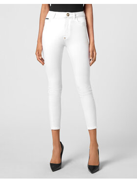 PHILIPP PLEIN PHILIPP PLEIN Džínsy 4437 Biela Comfort Fit