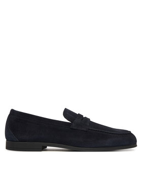 Tommy Hilfiger Tommy Hilfiger Loafers Flexible Slim Suede Loafer FM0FM05745 Albastru