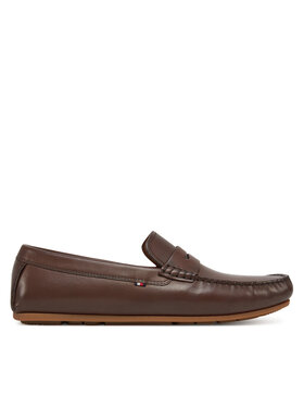 Tommy Hilfiger Tommy Hilfiger Mokasyny Corpoarte Hilfiger Lth Driver FM0FM04810 Brązowy