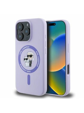 KARL LAGERFELD KARL LAGERFELD Etui na telefon iPhone 16 Pro Max Fioletowy