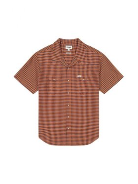 Wrangler Wrangler Koszula SS WESTERN SHIRT 112350513 Pomarańczowy Regular Fit
