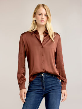 Motivi Motivi Camicia 5192Q600996N022 Marrone Regular Fit