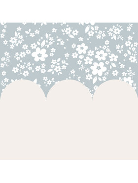Dekornik Dekornik Tapeta Lace Meadow Blue And Milky Niebieski