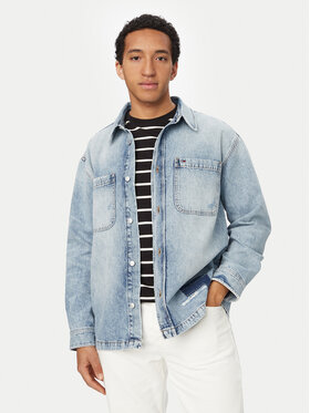 Tommy Jeans Tommy Jeans džínová košile DM0DM23269 Modrá Relaxed Fit