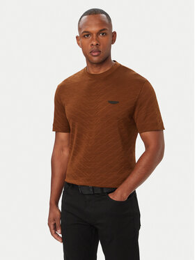 BOSS BOSS T-Shirt C-Thompson 180_AM 50565175 Hnědá Regular Fit