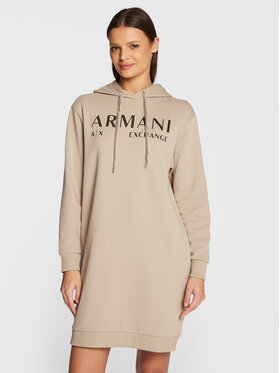 Armani Exchange Armani Exchange Džemper haljina 6LYA78 YJ5TZ 1768 Bež Regular Fit
