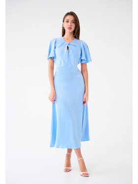Leimann Leimann Sukienka koktajlowa Camelia Błękitny Feminine Fit