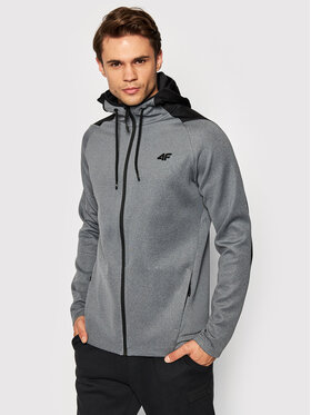 4F 4F Технічний світшот H4Z21-BLMF010 Сірий Regular Fit