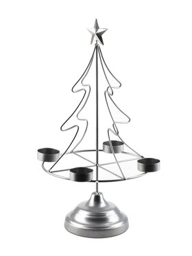 Mondex Mondex Świecznik SANTA Srebrny
