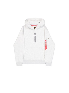 Alpha Industries Alpha Industries Bluza Alpha Puff Print Hoodie Szary Regular Fit