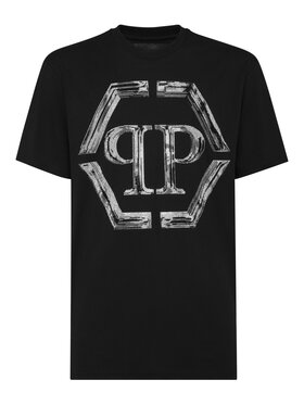 PHILIPP PLEIN PHILIPP PLEIN Tričko 9565 Čierna Regular Fit