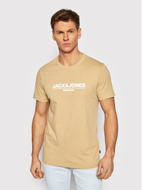 Jack&Jones PREMIUM Jack&Jones PREMIUM T-Shirt Blabranding 12205731 Béžová Regular Fit
