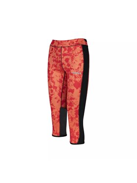 Diadora Diadora Legginsy L. 3/4 REVERSIBLE TIGHTS BE ONE Czerwony Basic Fit