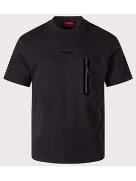 HUGO HUGO T-Shirt 50542298 10272300 001 Czarny Regular Fit
