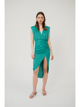 ROSE AVENUE ROSE AVENUE Sukienka koktajlowa NOBI Turkusowy Regular Fit