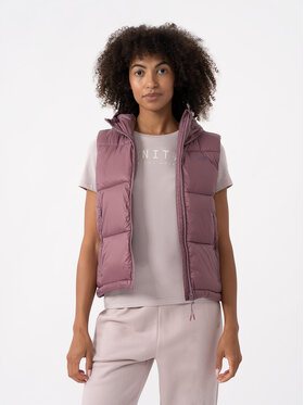 4F 4F Vestă 4FAW23TVESF073 Roz Regular Fit