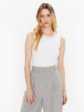 Fabiana Filippi Fabiana Filippi Marškinėliai JED273W150 Balta Regular Fit