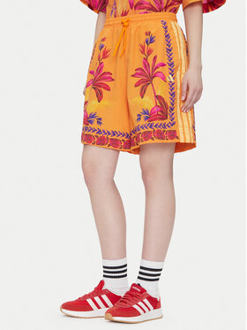 adidas adidas Szorty sportowe FARM JD6289 Pomarańczowy Loose Fit