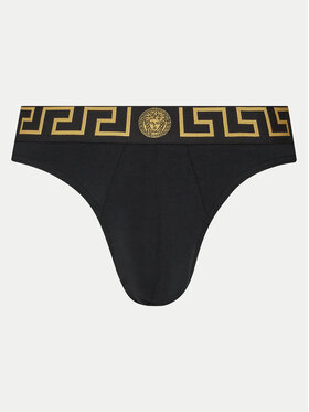 Versace Versace Kalhotky string AU100022 1A10011 Černá