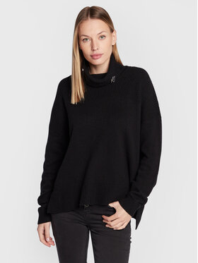 Liu Jo Liu Jo Rollkragenpullover WF2265 MA72L Schwarz Regular Fit