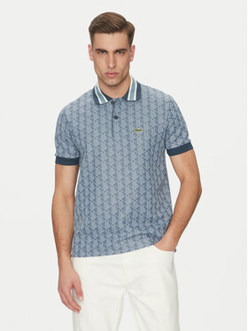 Lacoste Lacoste Тениска с яка и копчета DH1417 Син Regular Fit