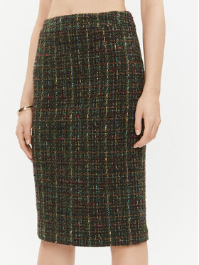 Luisa Spagnoli Luisa Spagnoli Fustă tip creion Fluviale 540358 Kaki Regular Fit