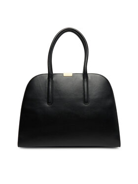 Tommy Hilfiger Tommy Hilfiger Kabelka Iconic Leather Tote AW0AW18206 Čierna