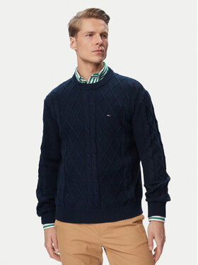 Tommy Jeans Tommy Jeans Пуловер DM0DM23405 Тъмносин Regular Fit