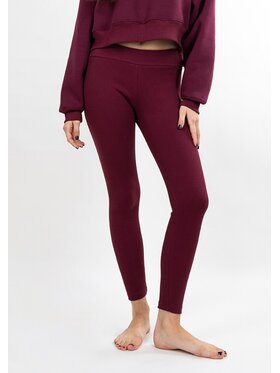 DKaren Sport DKaren Sport Legginsy LDK-K-B13 Bordowy Classic Fit