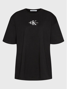 Calvin Klein Jeans Plus Calvin Klein Jeans Plus Тишърт J20J220135 Черен Relaxed Fit