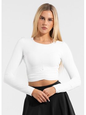 PITBULL PITBULL Longsleeve sportowy damski BUENA M Biały Regular Fit