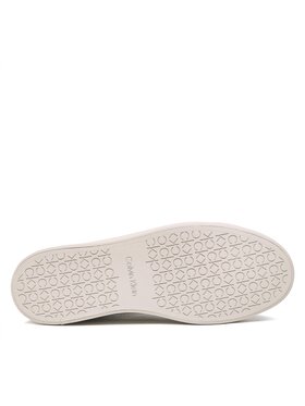 Calvin Klein Superge Logo Cupsole Lace Up HW0HW01353 Bela